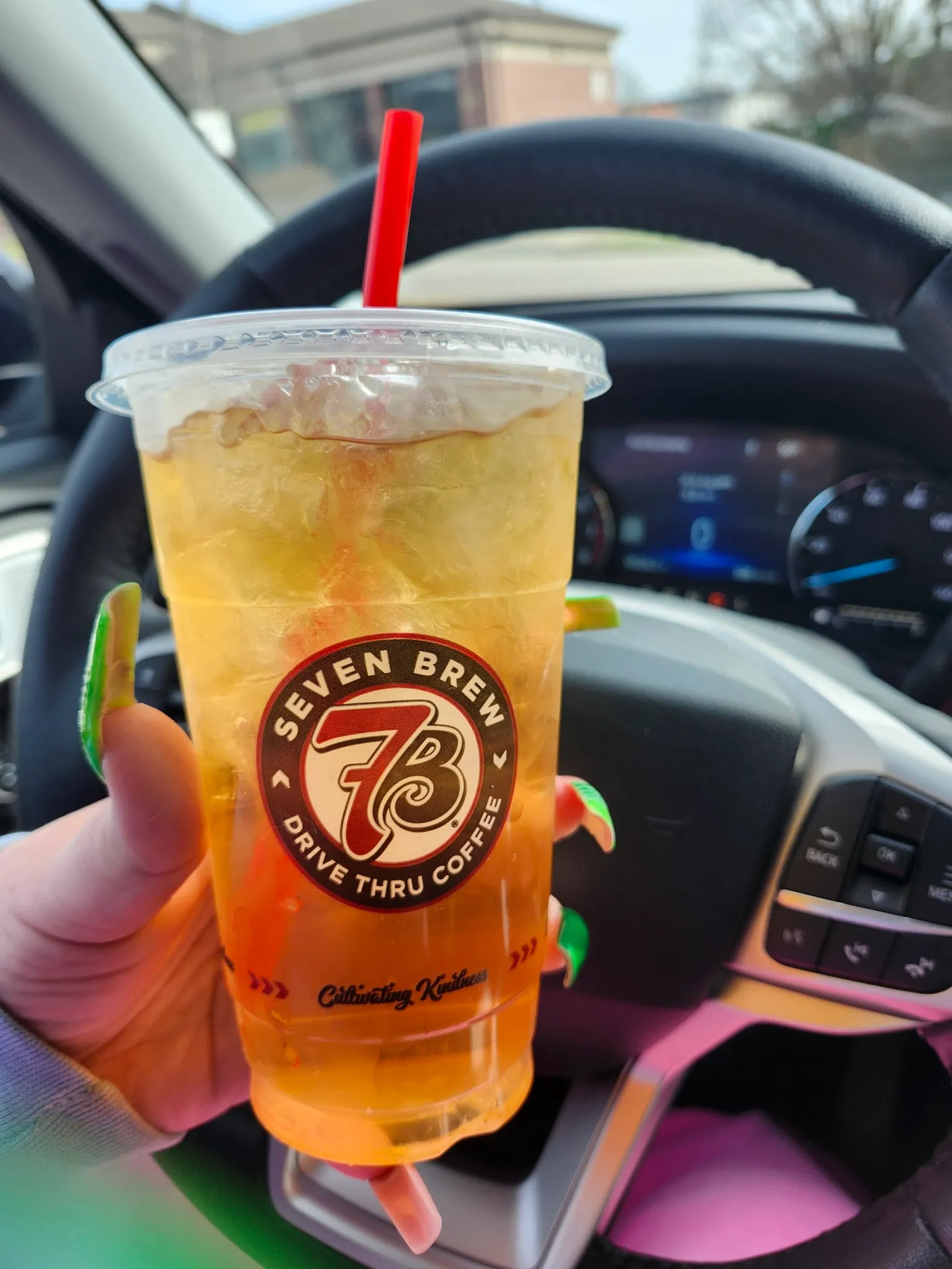 7 Brew summer seasonal Rebel drink with tropical mango coconut flavor