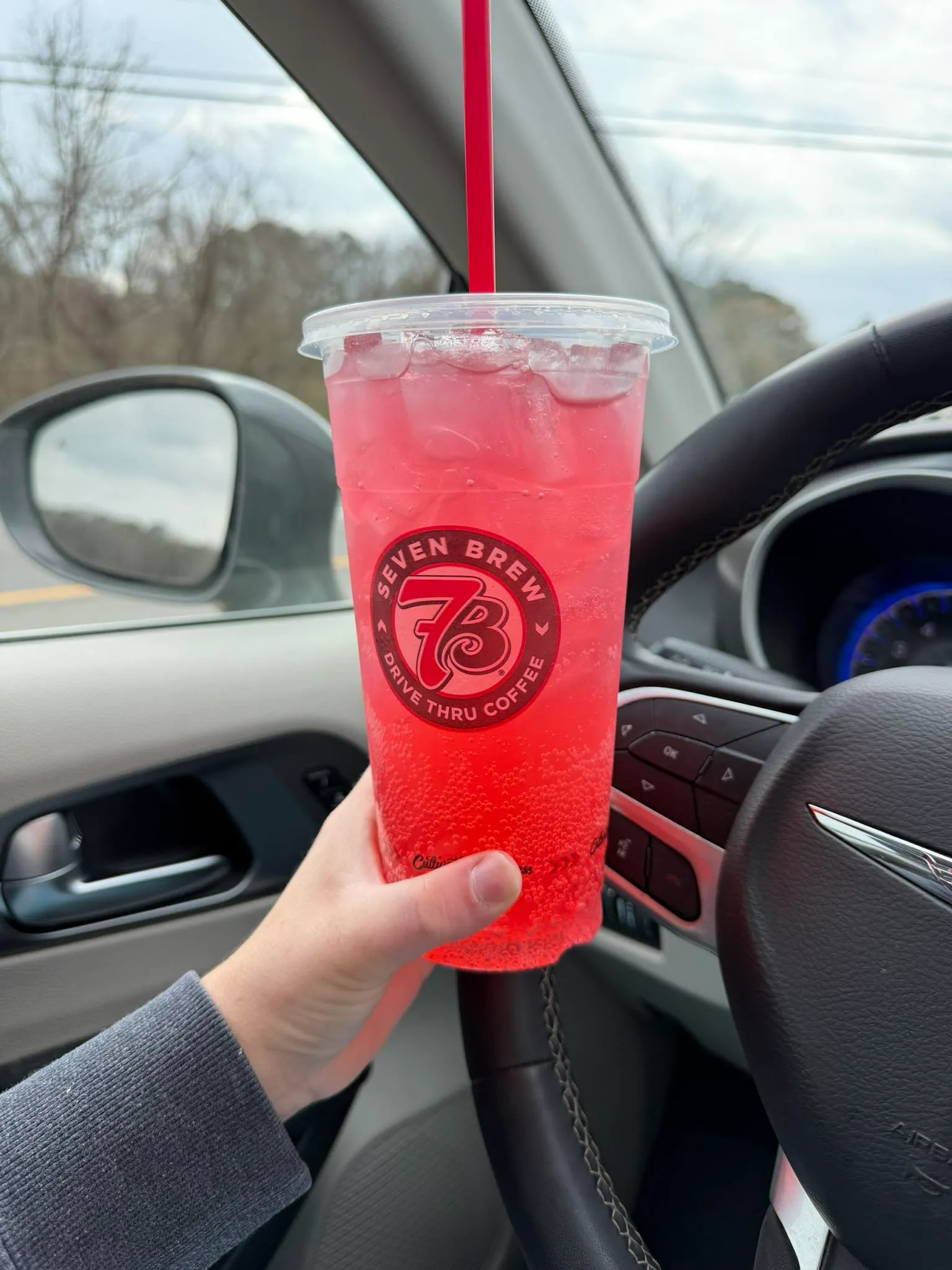 7 Brew Rebel Energy drink — lower sugar customized version with no sweet cream