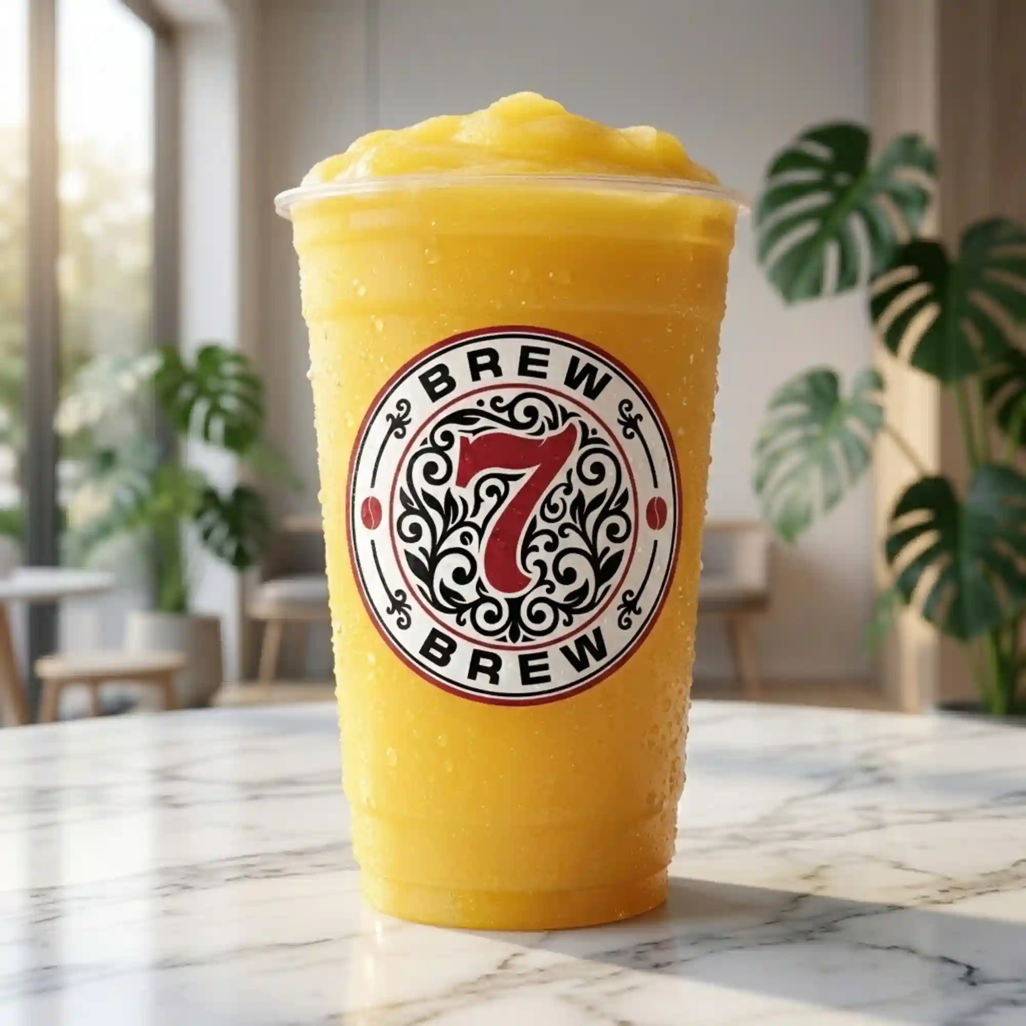 7 Brew Georgia Peach Peach Smoothie