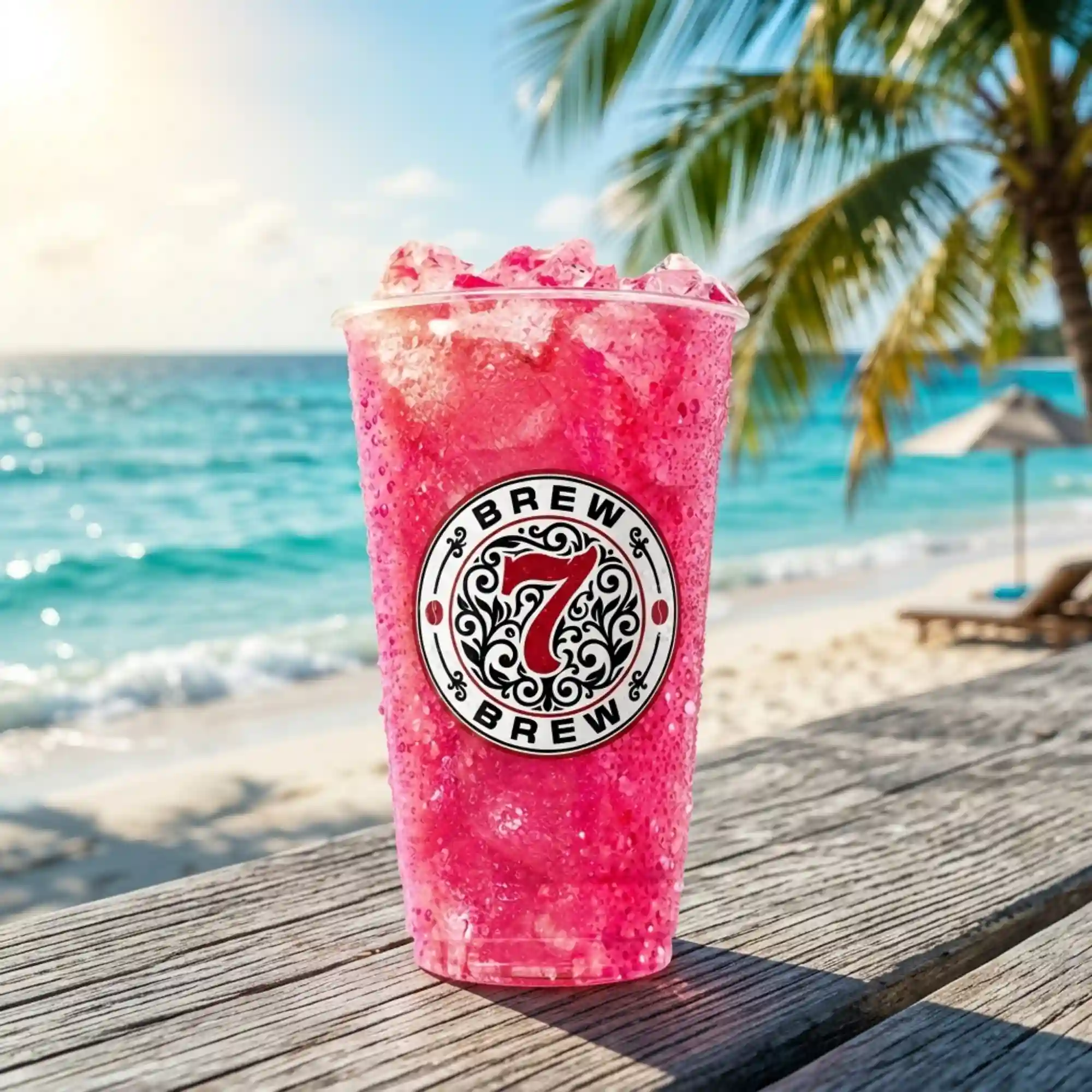 7 Brew Pink Mermaid 7 Fizz Soda